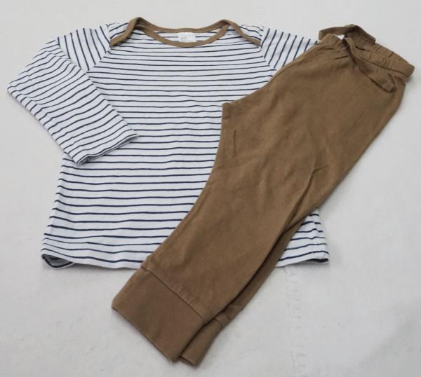 Langarmshirt mit Sweathose Gr. 86 von H&M (1373)